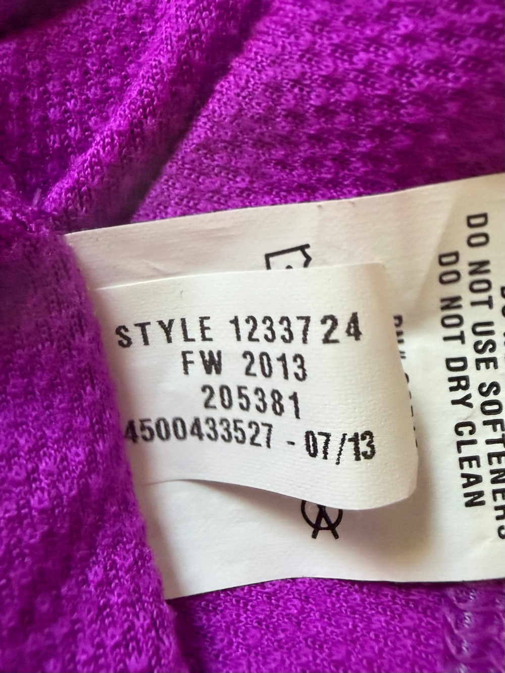 Under Armour Purple Heathered Long Sleeve Mock Neck Top - Picture 10 of 11